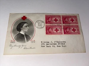 1948 SCOTT #967 FIRST DAY OF ISSUE COVER - CLARA BARTON - AMERICAN RED CROSS MA - Picture 1 of 1