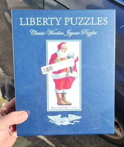 Rompecabezas de madera Liberty Classic MORSE'S SANTA CLAUS 327 piezas sin usar, en caja, nuevo todavía sellado - Imagen 1 de 6