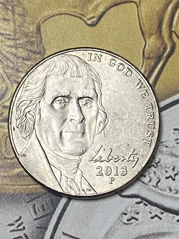 ERROR JEFFERSON NICKEL  2013 P Cover
