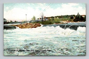 Lower Falls - Androscoggin River Brunswick Maine ME Postcard - Picture 1 of 2