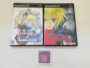 Sony Playstation 2 Tales of Destiny 1 & 2 set Bandai Namco Japanese Game Tested - Picture 1 of 12