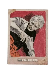Topps Walking Dead Evolution ONE-OF-A-KIND Hand Drawn Sketch Card - Walker 1/1! - Picture 1 of 2