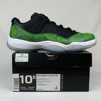 jordan 11 low green snakeskin release