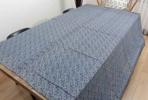 Roller Print On Cotton Uzbek VINTAGE 5.77' x 6.30' FAST Shipment With UPS 12649 - Picture 1 of 4