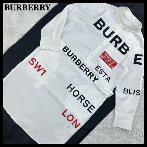 Abito donna Burberry Horseferry check manica lunga mezzo bottone elegante