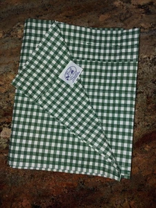 Croscill Gingham Karo grün & weiß Blouson Volant 83x13" - Bild 1 von 6