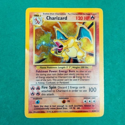 Pokemon Card - Base 4/102 - CHARIZARD (holo-foil) *NM/PL* - Image 1 of 2