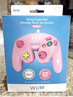 EXCLUSIVE Nintendo Wii U Princess Peach Controller Fight Super Smash Bros. NEW - Image 1 of 4