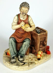 Vintage Naturecraft "Toymaker" #850 Steinzeug handbemalt Figur England 1975 - Bild 1 von 6