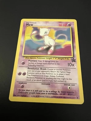 Mew 8/53 WOTC Promo Pokemon Card Rare LP - Image 1 of 4
