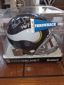 mini helmet signed Minnesota Vikings Hof Paul Krause - Picture 1 of 6