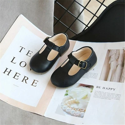 2021 New shoes traditional Girls christening pram Baby Girls Leather Shoes 15-19 - Image 1 of 4