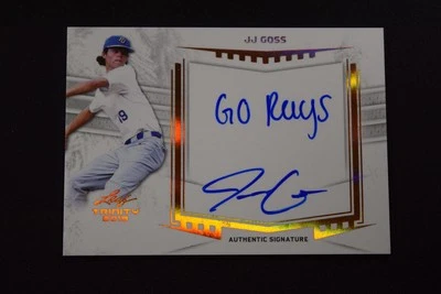 JJ Goss 2019 Leaf Trinity Autograph Signature Inscribed - Image 1 of 2