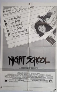 Póster original de la película University Serial Killer Horror "Night School" Rachel Ward - Imagen 1 de 1