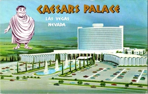 Chrome Postcard - Las Vegas, Nevada, Caesars Palace Conceptional Design - c.1966 - Foto 1 di 2