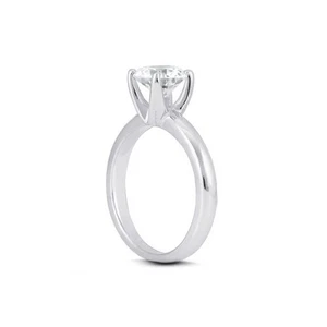 2 1/2ct H SI2 Round Natural Diamond 14k  Classic Solitaire Engagement Ring - Picture 1 of 6