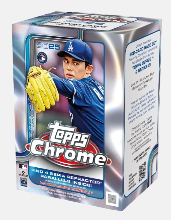 2025 Topps Chrome 棒球爆破盒 — 第 1/1 张图片