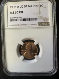 1982-D Large Date Bronze LINCOLN MEMORIAL CENT 1C - Picture 1 of 4