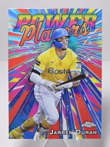 2025 Topps Chrome Jarren Duran #PP-2 Power Players Boston Red Sox - Picture 1 of 2