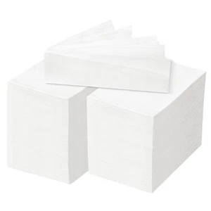 Pack Servilletas de Papel Desechables, Servilletas de Cena de 3 Capas para 200 Blancas - Imagen 1 de 8