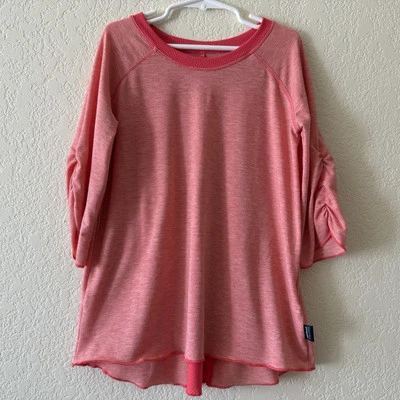 Patagonia Fleury Tee T Shirt Active Top Girls Size Small 7 8 Swing 3/4 Sleeve - Image 1 of 4