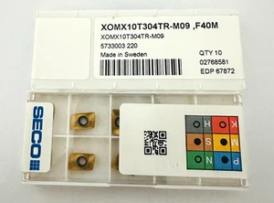 SECO Fräseinsatz XOMX10T304TR-M09, F40M ORIGINAL MADE IN SWEDEN NEU 10 Stk. - Bild 1 von 1