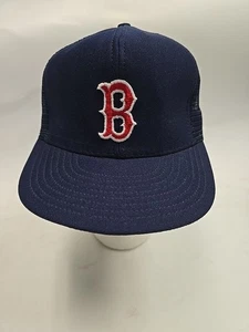 VTG Boston Red Sox Youngan MLB Baseball Snapback Hat Cap trucker mesh great - Picture 1 of 9