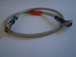 VGA Monitorkabel D-SUB 15pol 0,7m NEU Monitor Kabel analog Stecker o.Gehäuse NEU - Picture 1 of 1