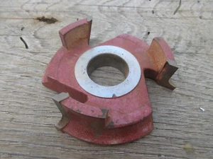 Industrial Shaper Cutter Blade 4 1/4" & 1 1/4" Bore 63991 2A with 3 Blades - Picture 1 of 6
