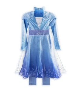 Disney Store Frozen 2 Elsa Travel Costume Dress Set Girls Size 5/6 NWT Licensed - Picture 1 of 3