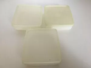 Juego de 3 contenedores de almacenamiento vintage para cuidadores sándwiches cuadrados Tupperware #670 - Imagen 1 de 6