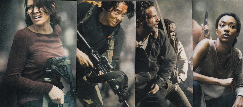 2016 Ходячие мертвецы сезон 4 часть 2 плакаты 4 карты полный набор вставок - Изображение 1 из 1