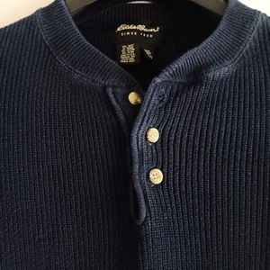 Herren Eddie Bauer Henley Pullover - Langarm - Größe L - Bild 1 von 5