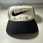 Vintage Nike Air White With Black Strips Snapback Cap Hat