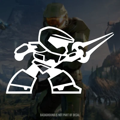 Halo Master Chief Cartoon Vinyl Decal Sticker - Image 1 of 3