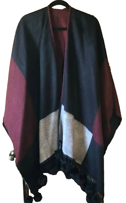 Xale Quirinus Pashmina Capa Cashmere Mescla de Seda Tamanho Único Lavável NOVO Feminino  - Imagem 1 de 4