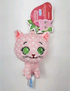 Strawberry Shortcake Custard Cat Plush Pink Backpack Clip Hanger - Picture 1 of 7