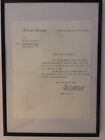 Konrad Adenauer - original signierter Brief Urkunde Autogramm