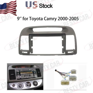9'' 2din Car Radio Stereo Dash Frame Fascia Panel Trim for TOYOTA Camry 2000~06 - Picture 1 of 5