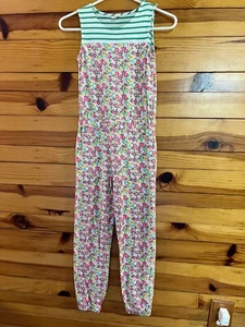 Mini Boden Liberty Print Jumpsuit Girls Sleeveless Pant Romper Size 7-8 - Picture 1 of 3