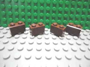 Lego 4 Marrón Rojizo 1x2 Bloque de ladrillo con rejilla NUEVO - Imagen 1 de 1
