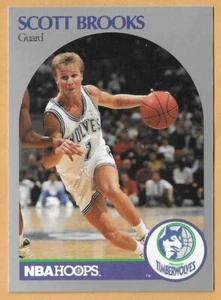 SCOTT BROOKS MINNESOTA TIMBERWOLVES #419 NBA HOOPS 1990-91 - Bild 1 von 2