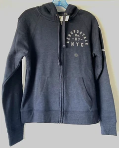 Aeropostale Women’s Blue Full Zipper Hoodie Size L New - Picture 1 of 9