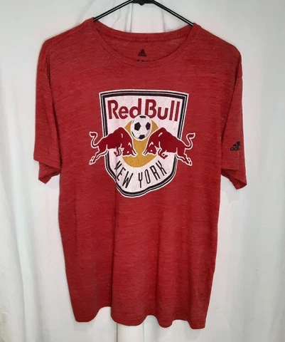 Adidas New York Red Bulls Soccer T-Shirt Men's Large -  D21 Cover