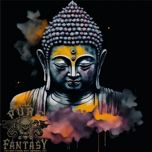 Buddha Aquarell Herren T-Shirt 100 % Baumwolle - Bild 1 von 3