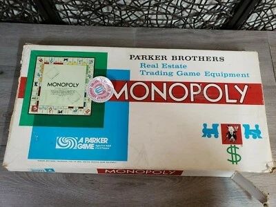 ANTIGO 1961 JOGO MONOPÓLIO PARKER IMOBILIÁRIO E UM TABULEIRO DE MONOPÓLIO 1946 INCLUÍDO - Imagem 1 de 4
