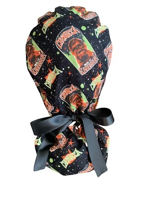 Gorra Exfoliante Chewbacca Forrada de Satén Cola de Caballo Sombrero Largo Protección de Cabello Enfermera Estrella Foto 1 de 4