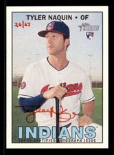 2016 Topps Heritage High Real One Red Ink Tyler Naquin Autograph/Auto #26/67