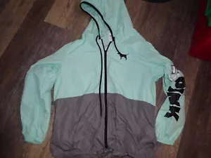 windbreaker anorak regenjacke ~ grau neuwertig ~ Victoria's secret PINK Medium Large - Bild 1 von 11