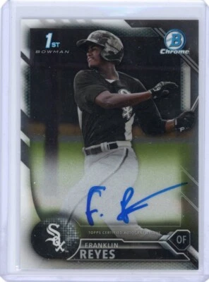 2016 Bowman Chrome Franklin Reyes #BCAP-FR AUTO WHITE SOX - Image 1 of 2
